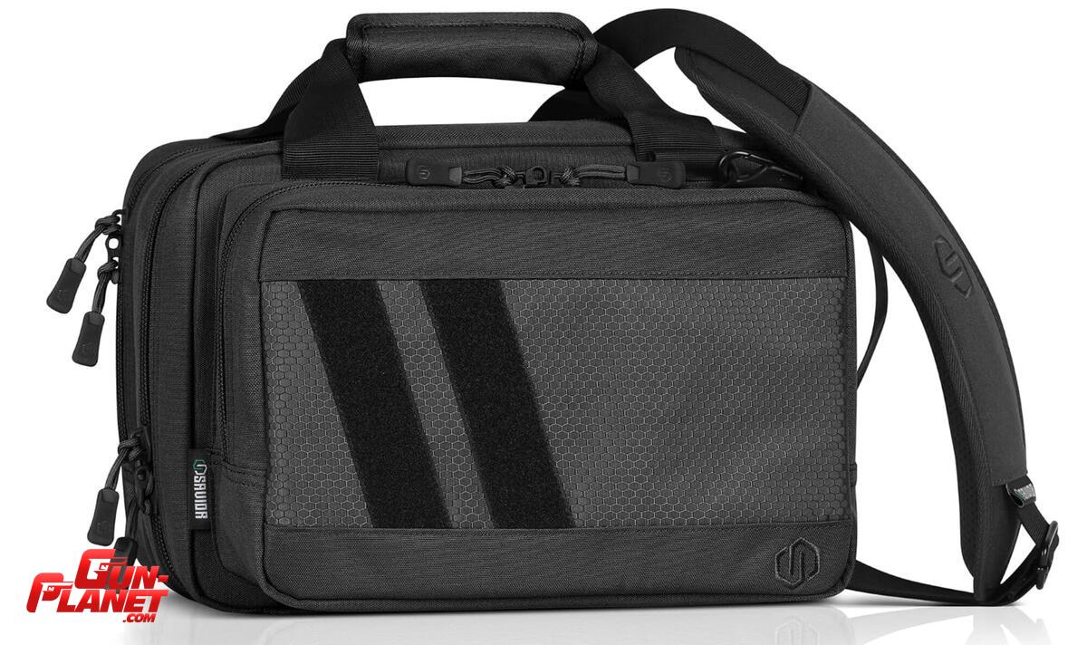 Savior  Savior Equipment Specialist Series Tactical Double Scoped Handgun Firearm Case Pistol Bag For Outdoor Hunting Shooting Range, Lockable Compartment, Additional Magazine Storage Slots