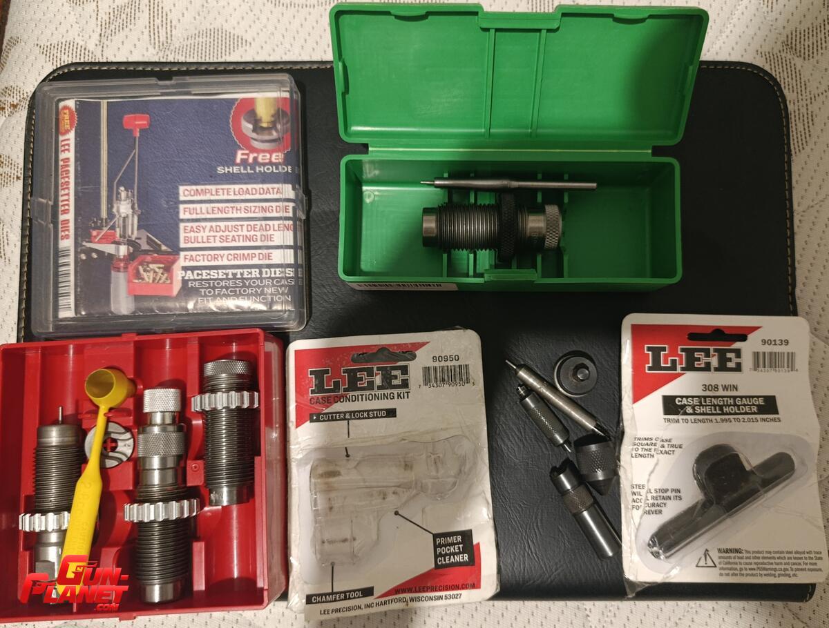  Kit de Dies Lee y Redding .308 + Accesorios