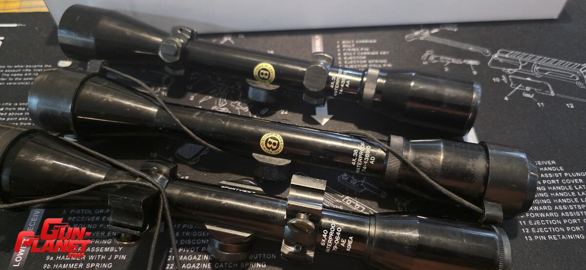 Bushnell Sportview lote de tres miras