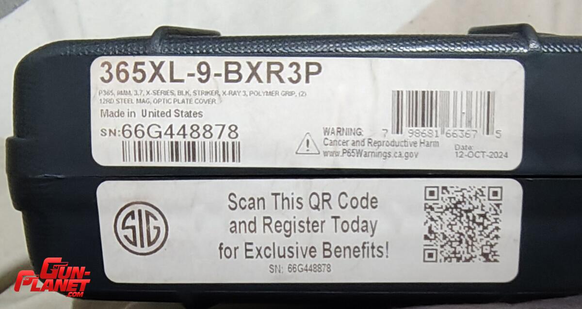 Sig Sauer P365 XL