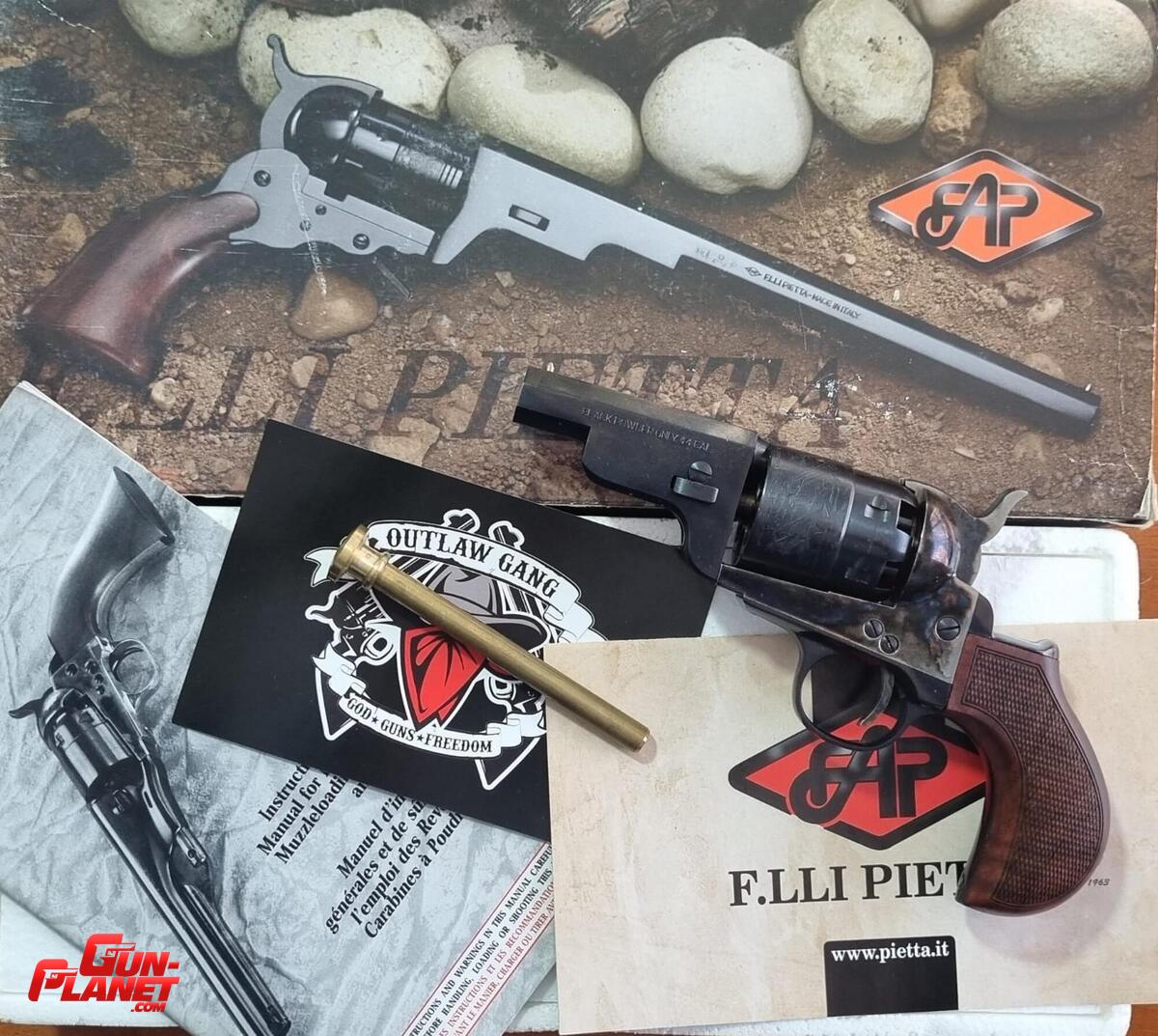 Pietta 1851 navy yank snubnose 