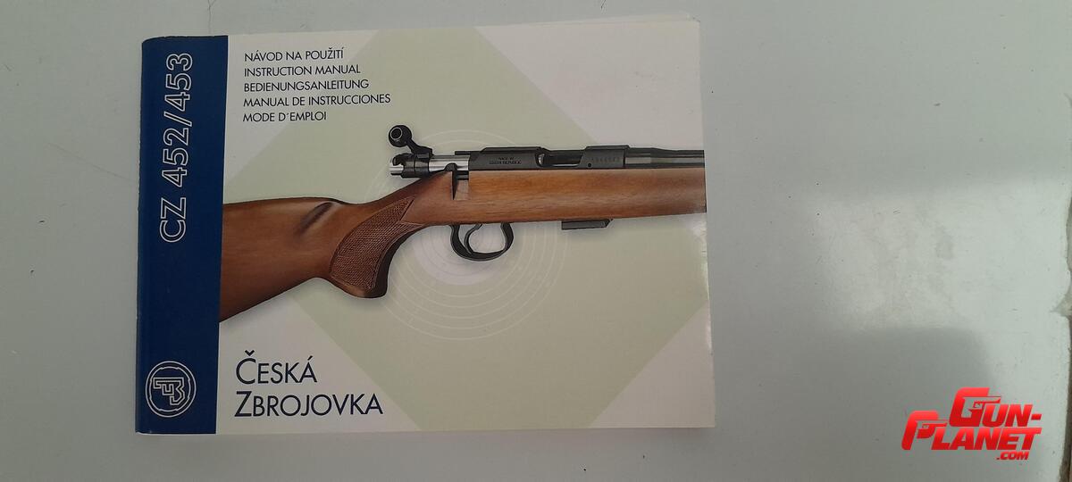  Manual original de carabina CZ 452/453