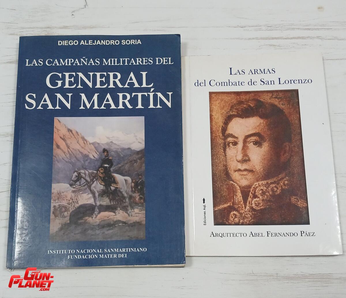  Combo 2 libros Gral. San Martin, Armas y Campañas 