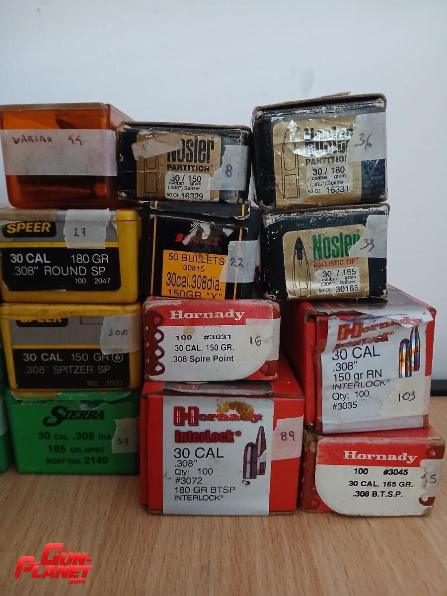  Lote de puntas .30