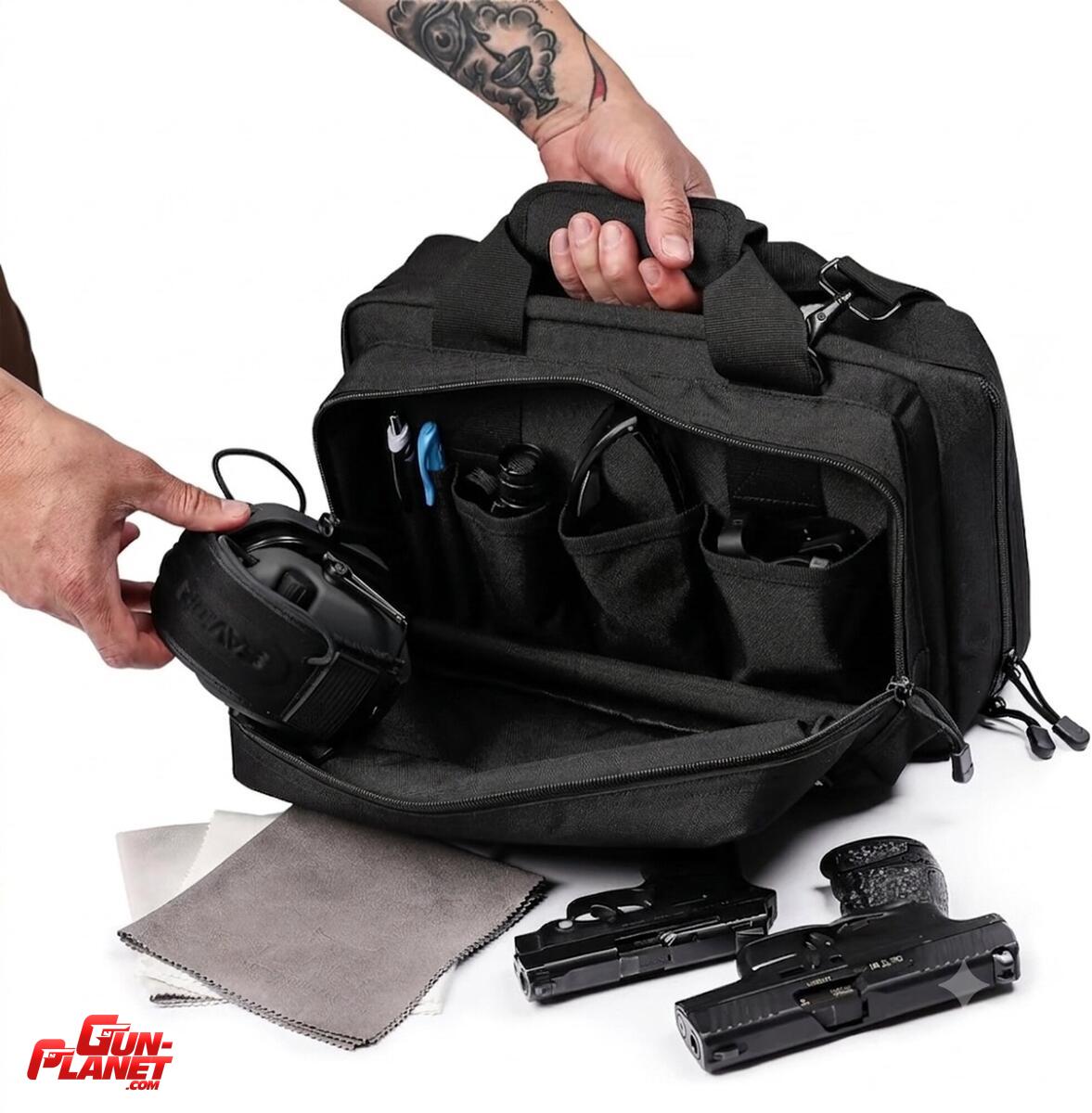  Bolso para 2 armas + accesorios 