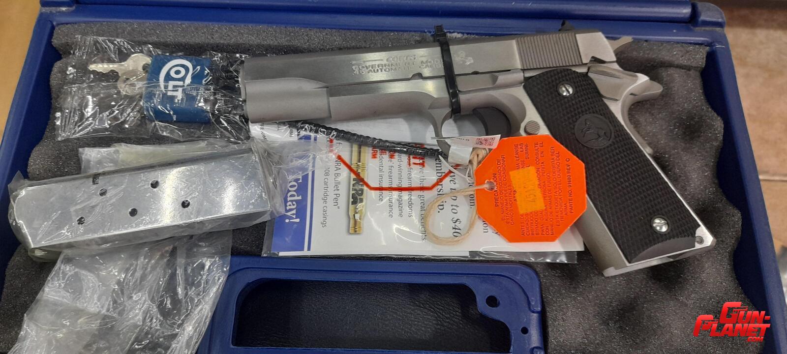Colt Government 1911 cal 45 de inoxidable 0km a estrenar !!!!