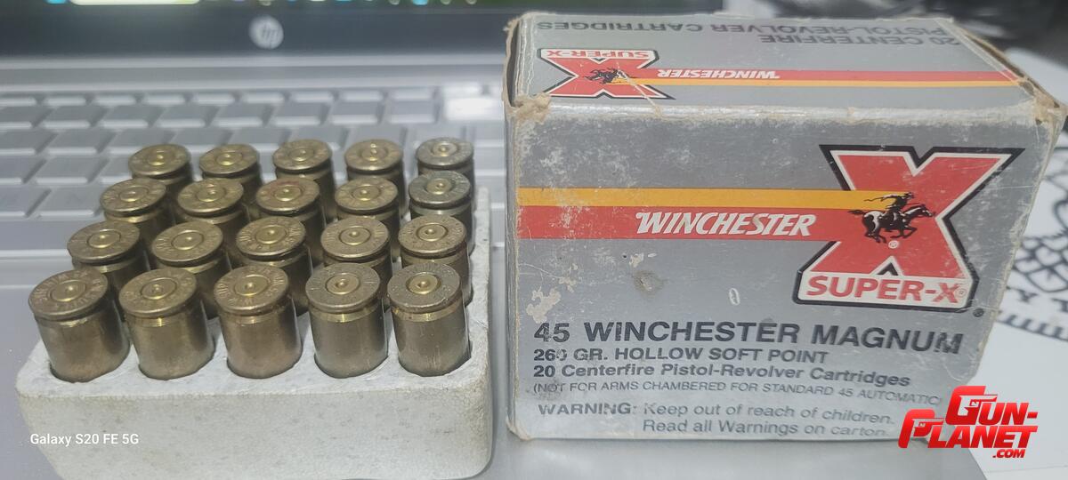 Winchester vainas cal 45 winchester Magnum