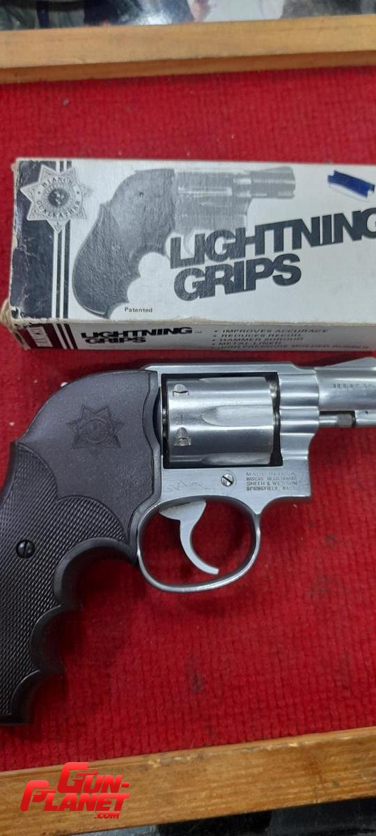  Cachas Bianchi Lightning para S&W armazón K round Butt