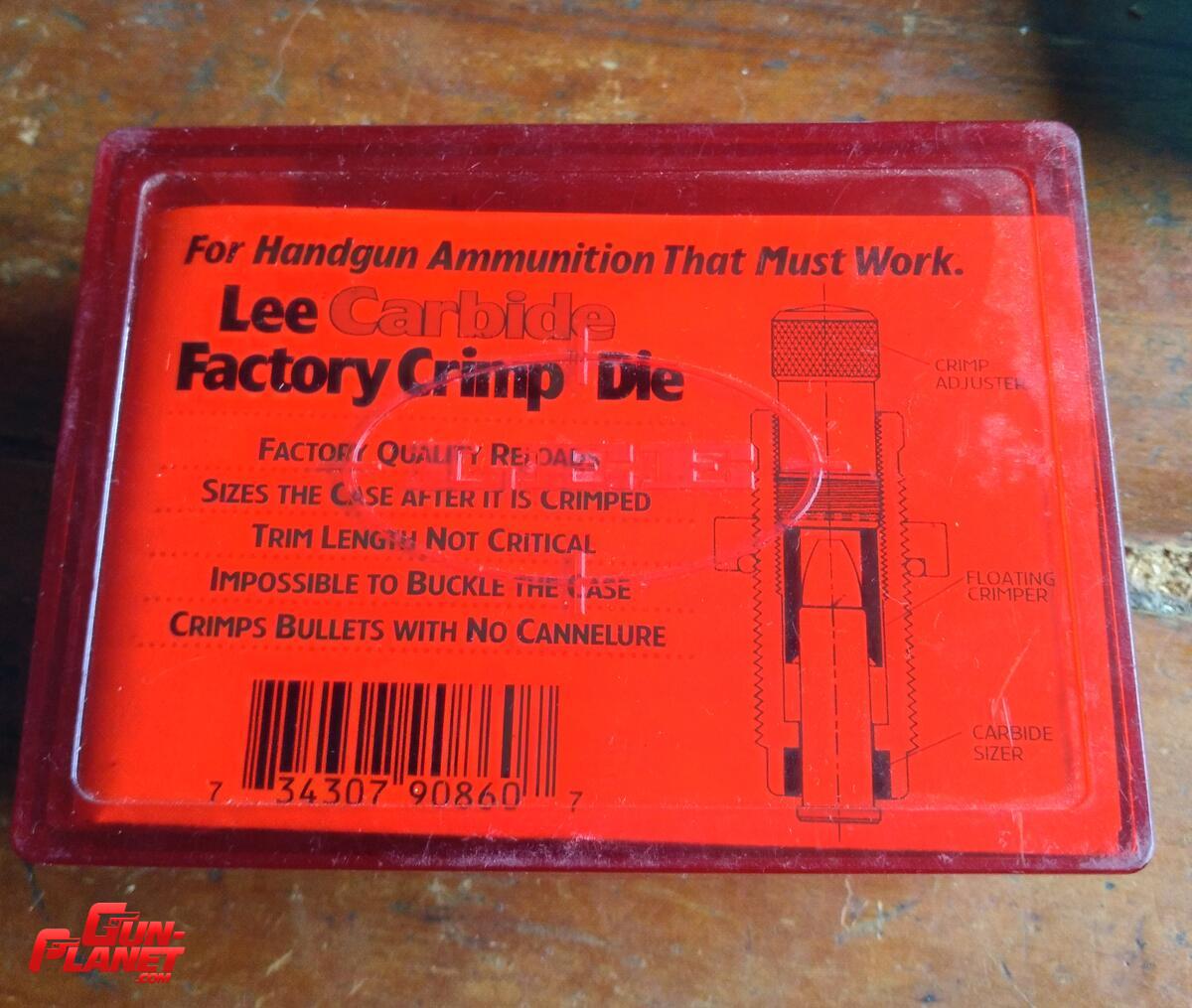 Lee Factory crimp die cal 9mm