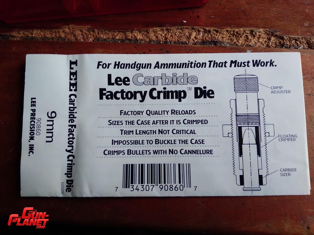 Lee Factory crimp die cal 9mm