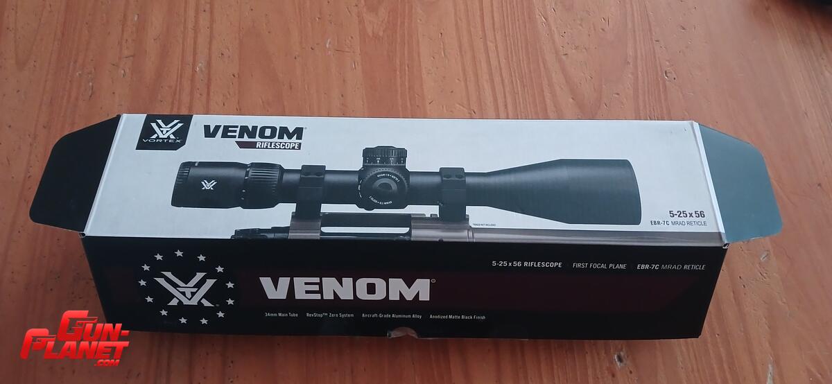 Vortex Venom 5-25x56 mas anillas werne de acero altura media todo nuevo 