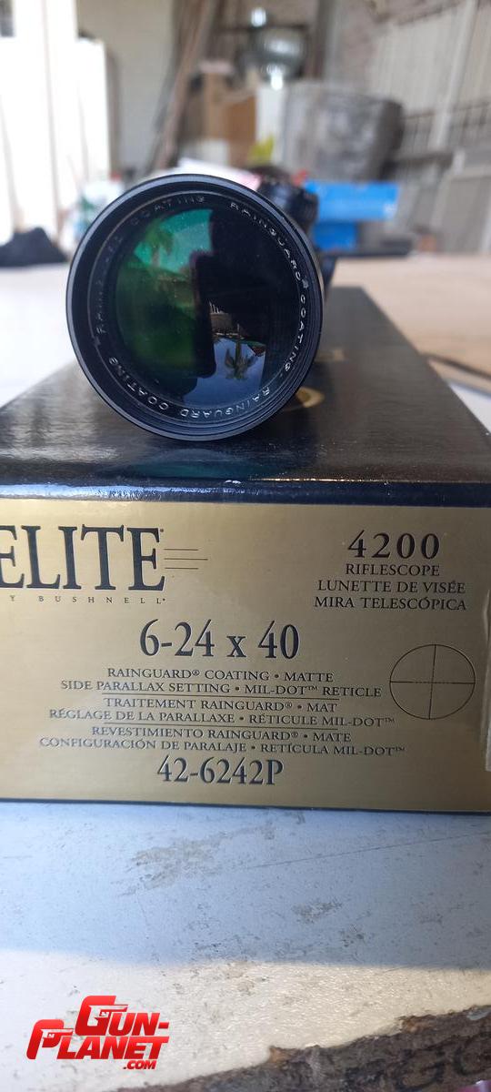 Bushnell Élite 4200 ret mil dot 6 a 24 x 40