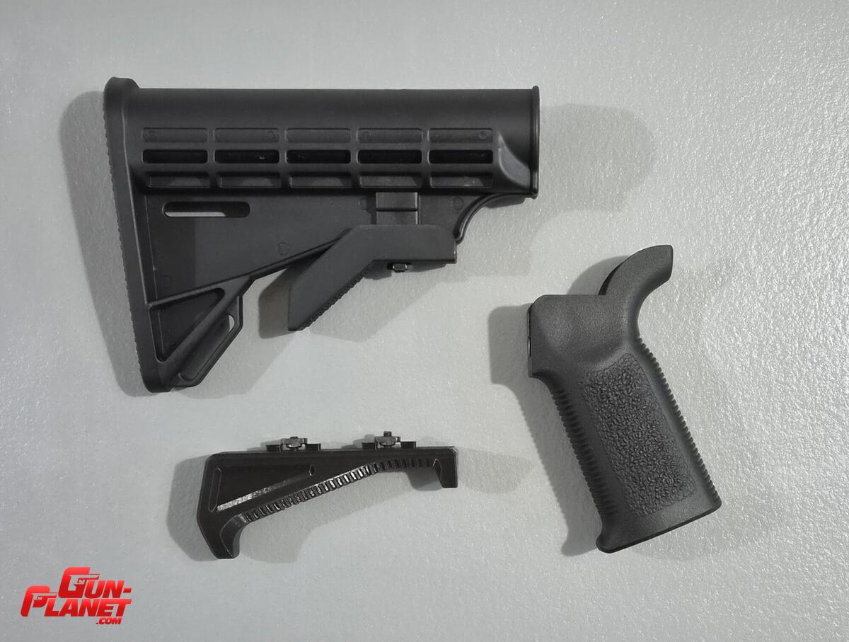  - Kit culata + pistol grip + hand grip para AR-15  milspec  