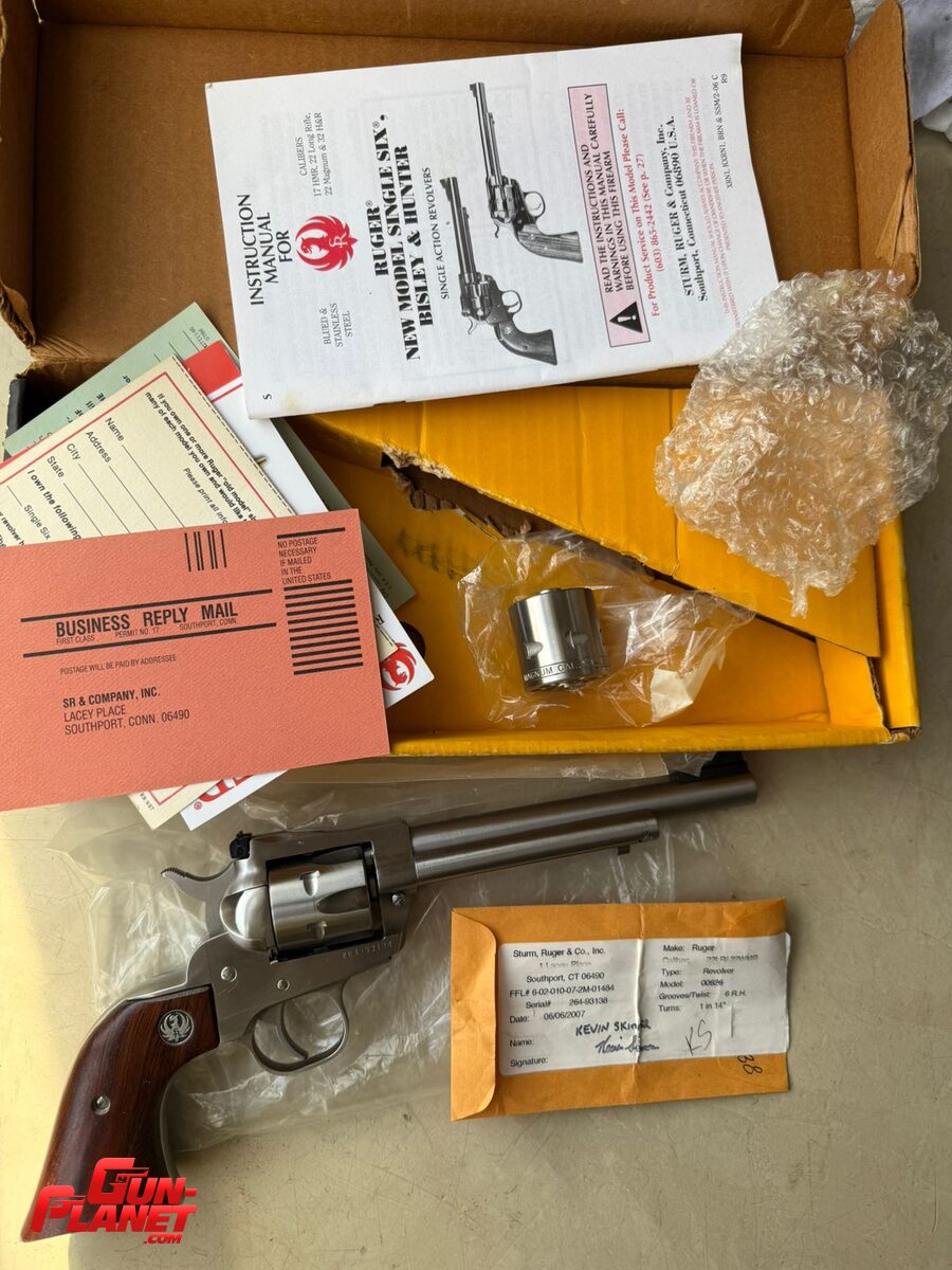 Ruger New Model Single Six Convertible .22lr y .22 magnum 