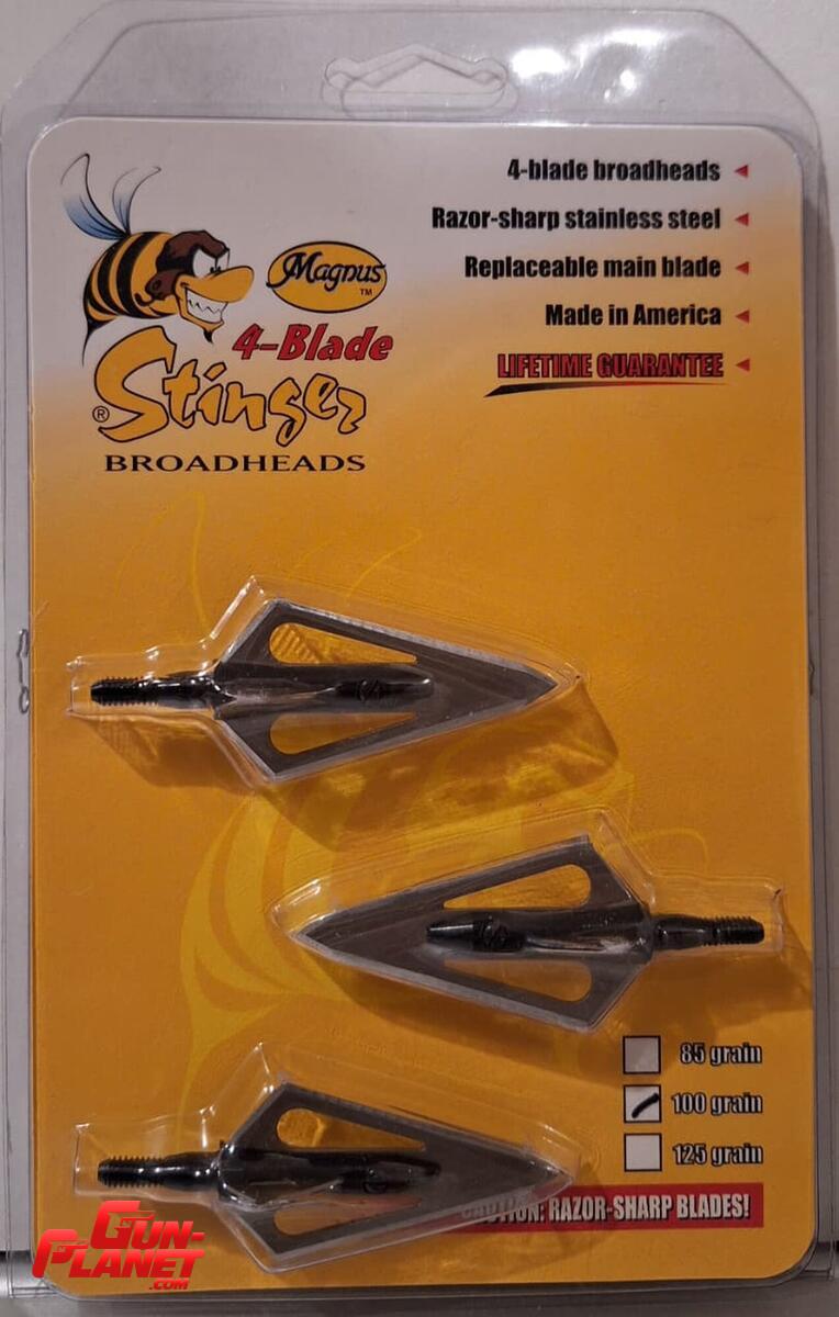  - Set de tres puntas Stinger de cuatro filos