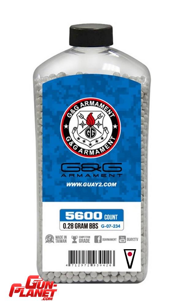 G&G BALINES BBS 0.28G 6MM 5600R AIRSOFT