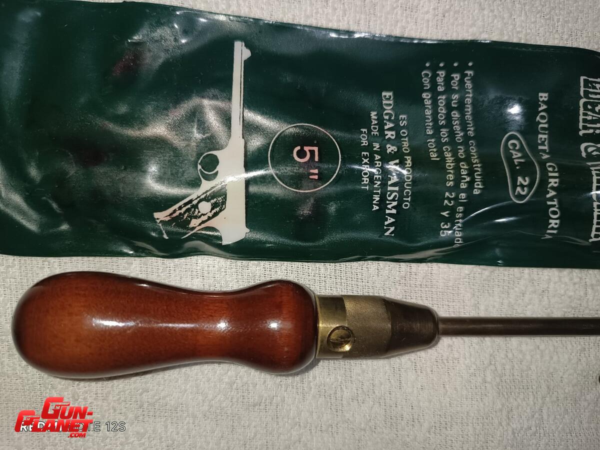  BAQUETA ARMA CORTA PISTOLA REVOLVER .22 VINTAGE