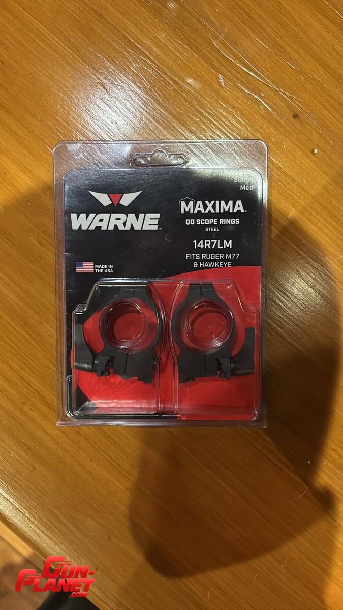 Warne MAXIMA QD RUGER de 30mm  