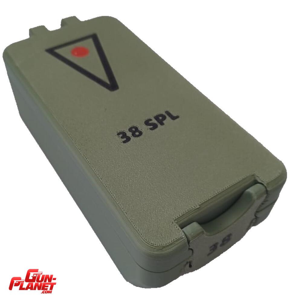  CAJA PARA MUNICION / VAINAS 38 SPL capacidad 50u