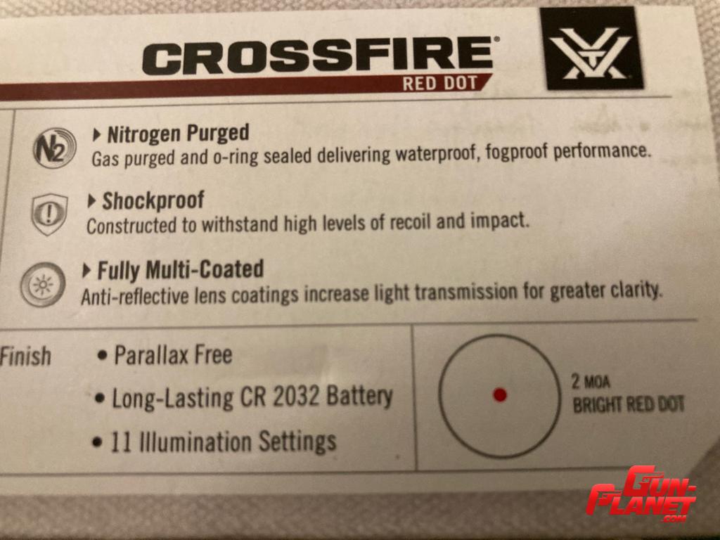 Vortex Crossfire de 2 MOA