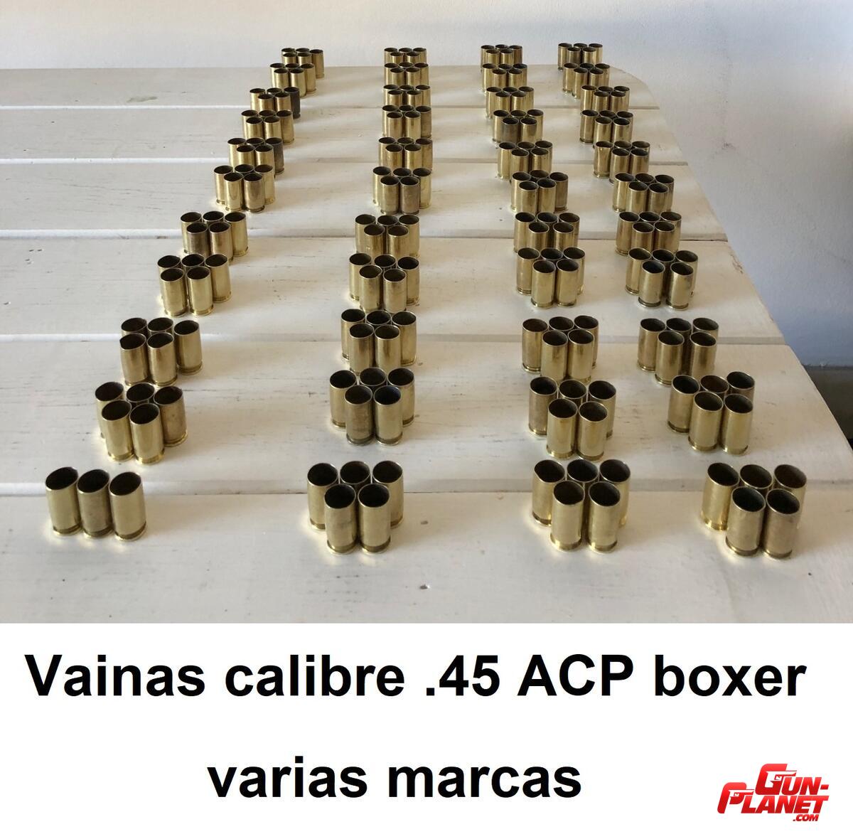  Vainas cal .45 ACP boxer