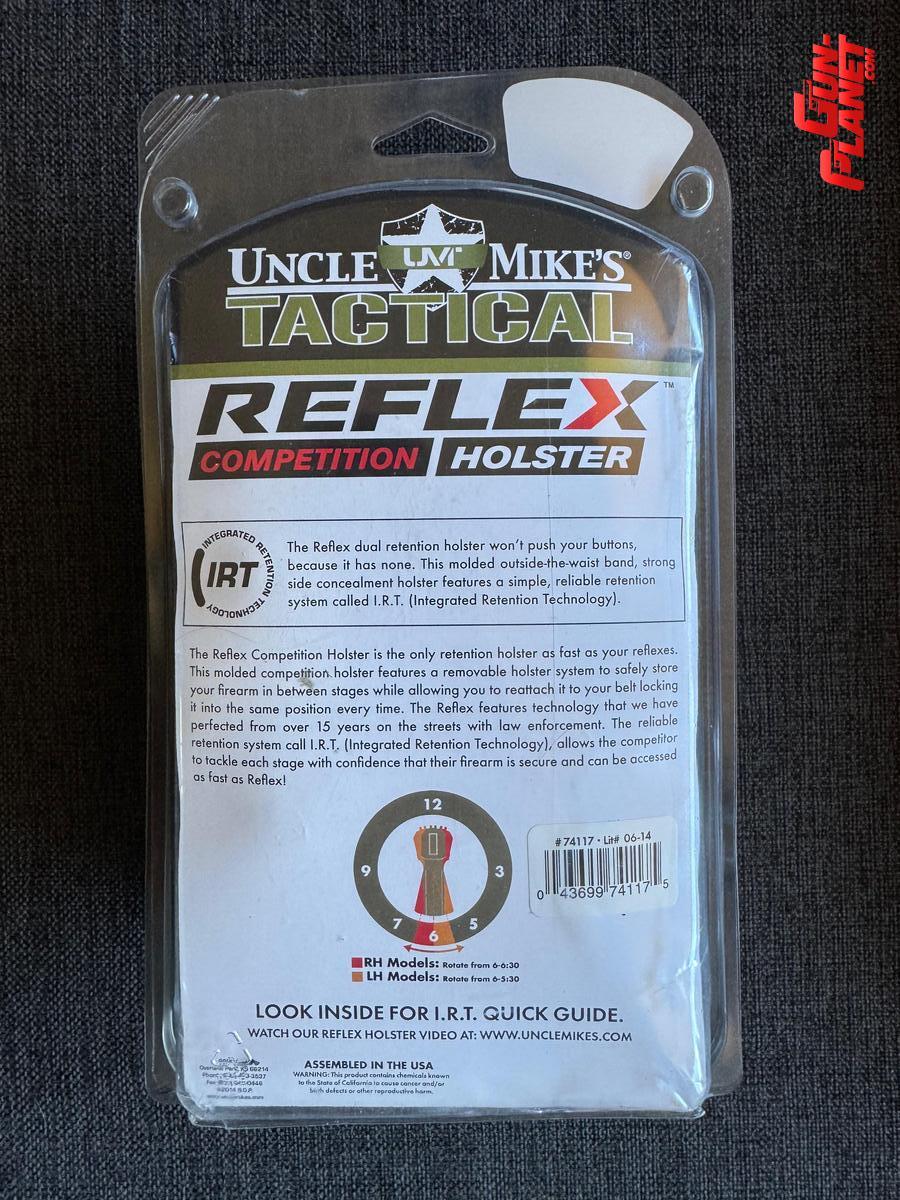 Uncle Mike Reflex Competition Holster para 1911