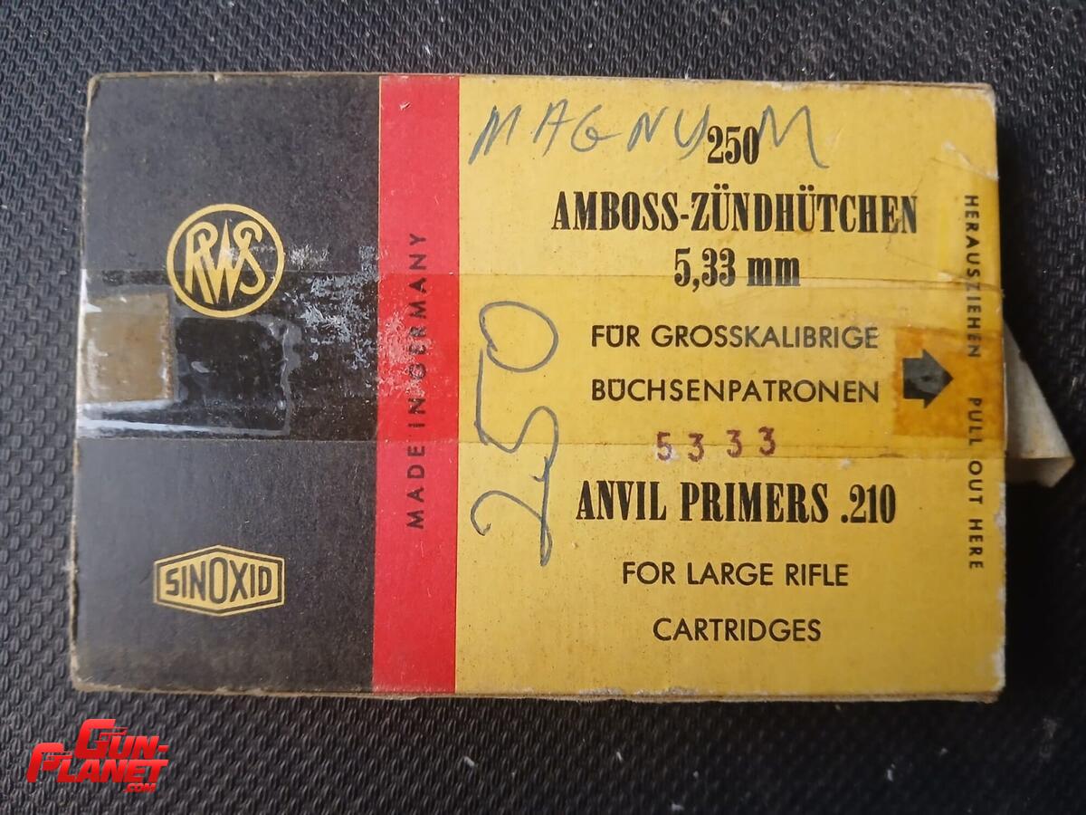 RWS fulminantes Large rifle x 250 u