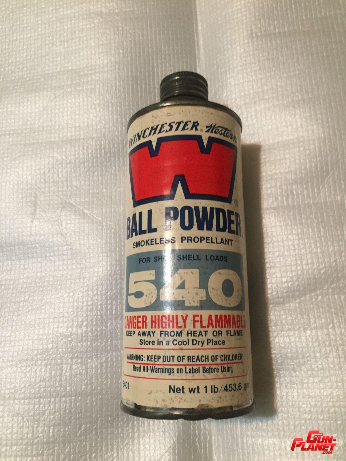 Winchester 540 pólvora x una libra