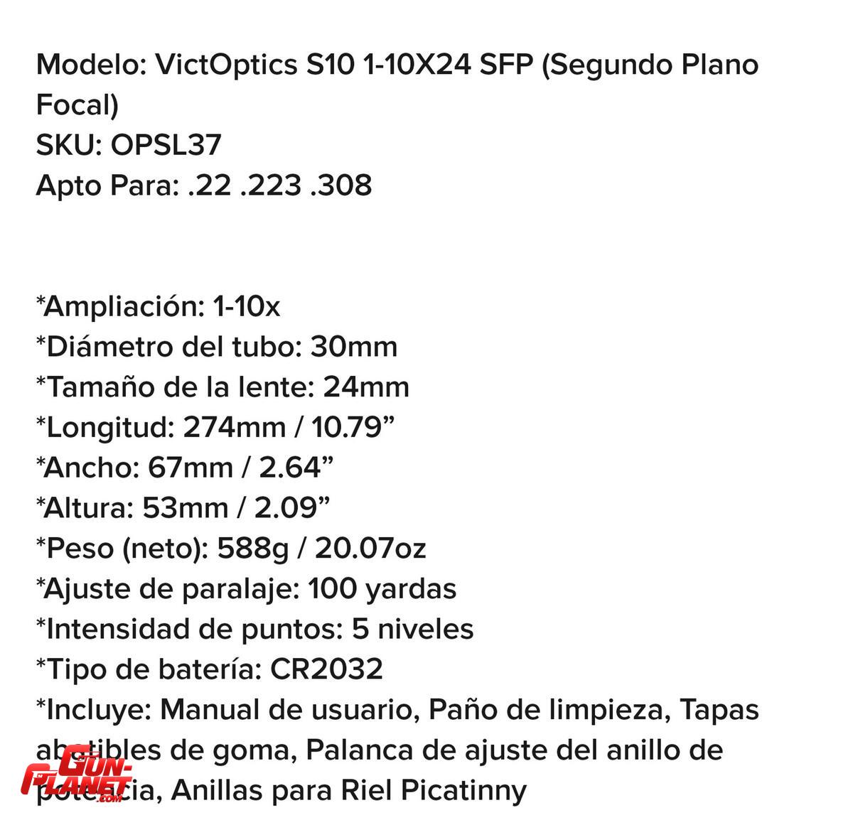  VicOptics 1-10x24