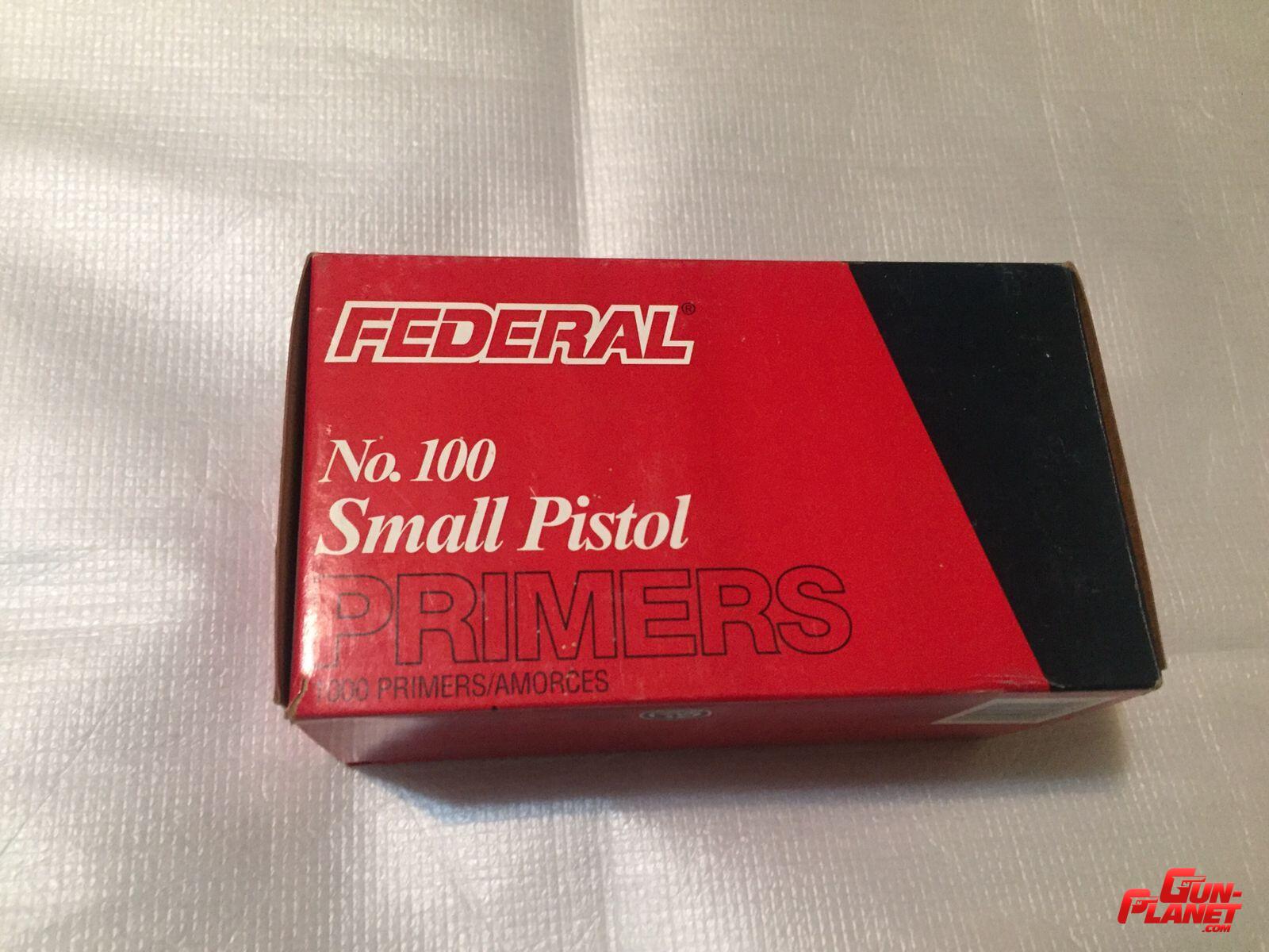  Fulminantes Federal Small Pistol x 1000