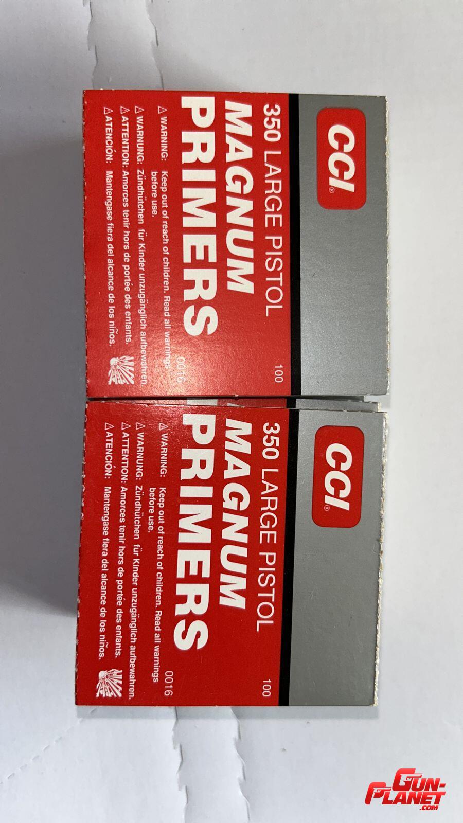  500 Fulminantes CCI 350 Large Pistol Magnum