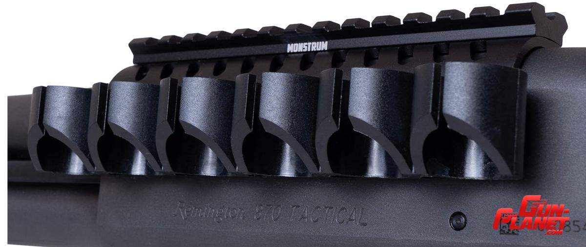  Monstrum Side Mounted 12 Gauge Shotgun Shell Holder with Picatinny Rail Mount 