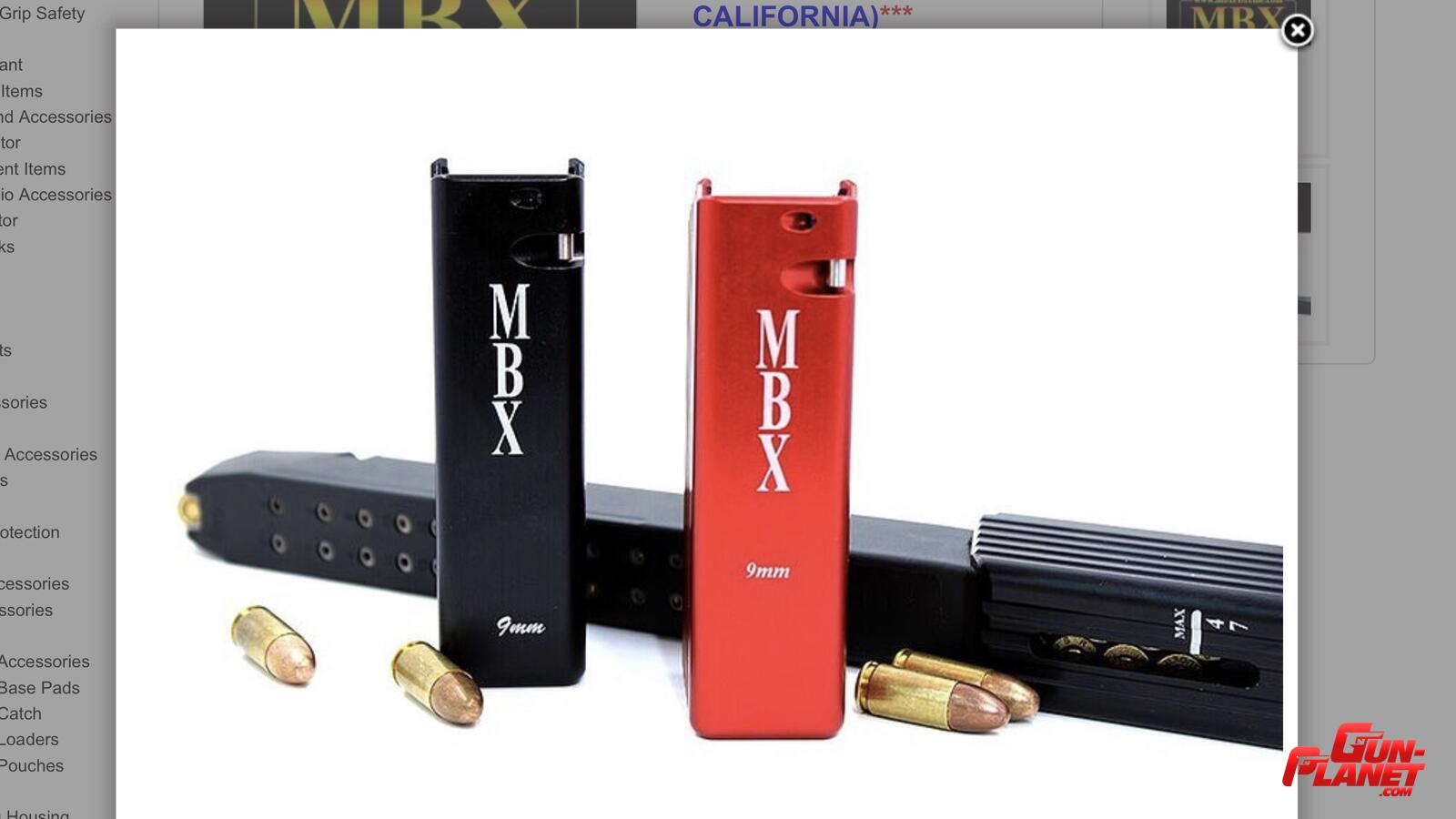 MBX Extensor de Cargador Glock +24