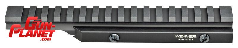 Weaver Flat Top Riser Rail -20 MOA- Elevador de Picatinny compensado 20 MOA