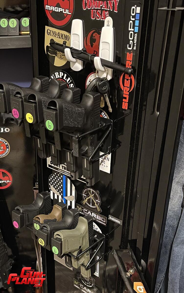  Soporte Holster Organizador Pistola Arma corta Pared Rack