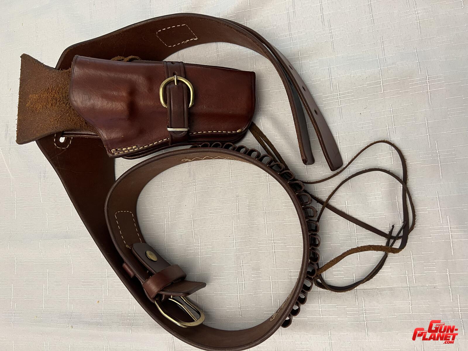  Cinturon cowboy shooting marca Triple K para 357 mag.
