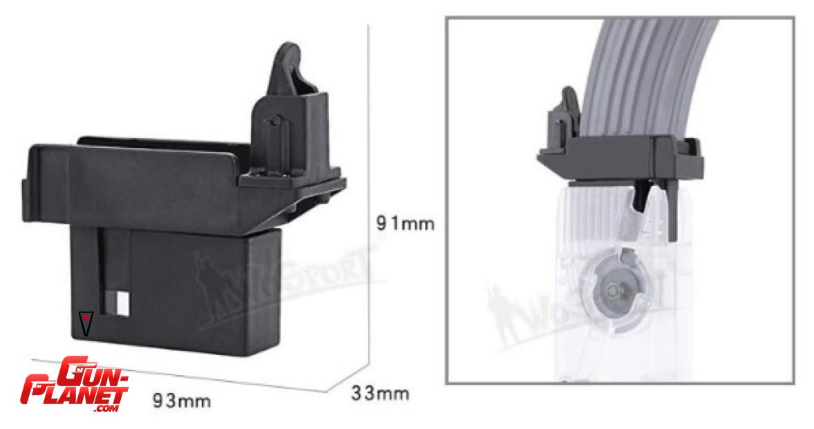  ADAPTADOR AK SPEED LOADER M4 1000R 6MM