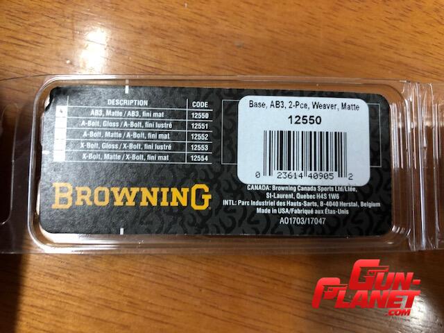 Browning 12550 base weaver para modelo AB3