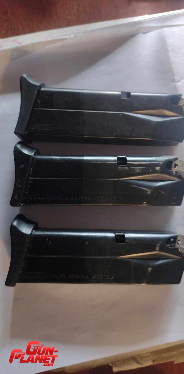 Bersa TPR lote de tres Cargadores 40 S&W 13 cartuchos - TUNDER - THUNDER PRO -