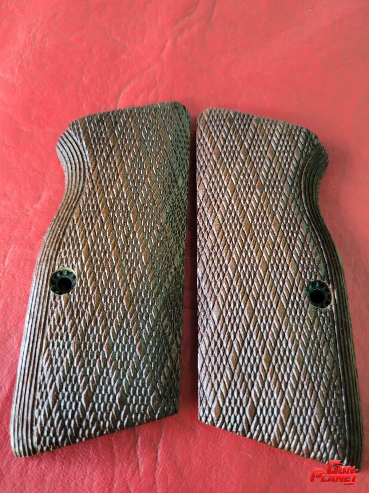 Tanfoglio Cachas de madera originales para STOCK III