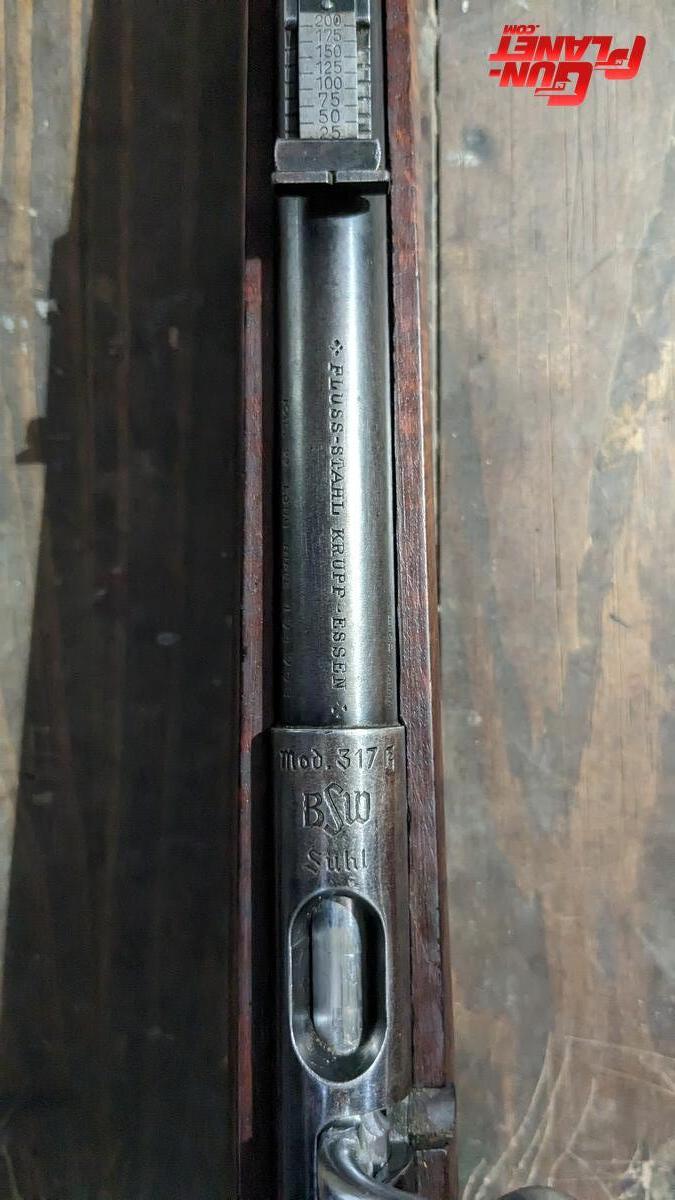  Carabina Merlin Suhl B.S.W. Modelo: 317 Cal: .22 LR Tiro a tiro a cerrojo
