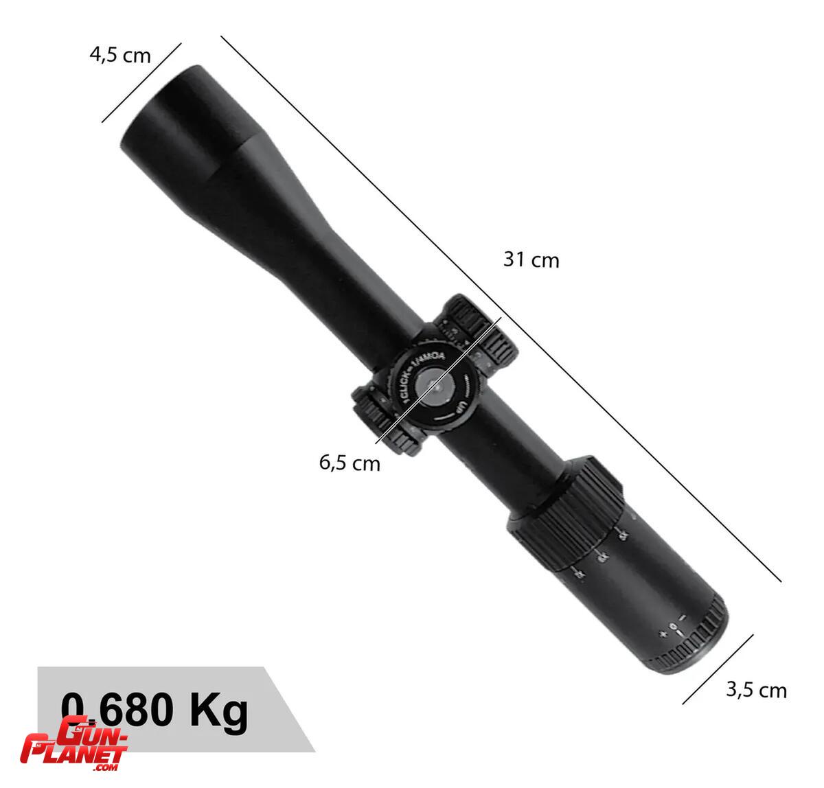  - NUX 3x-9x-40 mm Tactica - para .22 LR y PCP