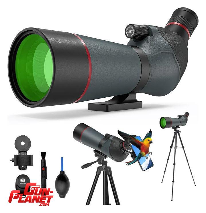  Telescopio Terrestre Gosky 20-60x65 (tripode Y Accesorios) Gris Oscuro