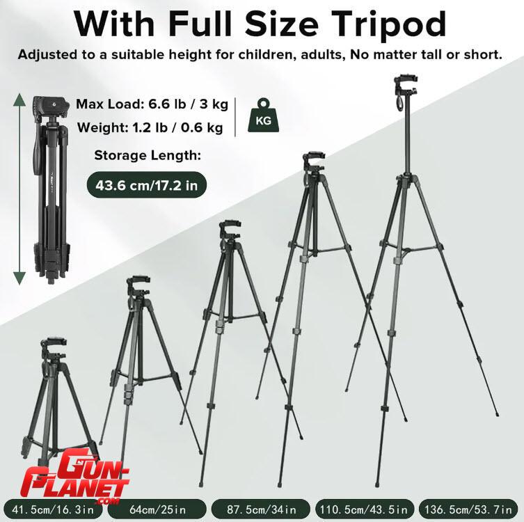  Telescopio Terrestre Gosky 20-60x65 (tripode Y Accesorios) Gris Oscuro