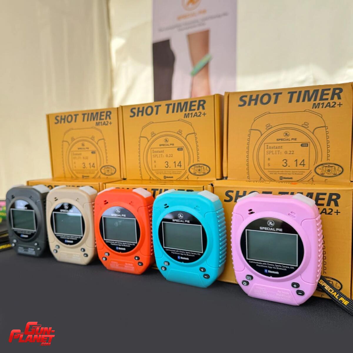  - Timer de Tiro Special Pie M1A2+ (Modelo Bluetooth, Idioma Español) ARENA/NARANJA/NEGRO