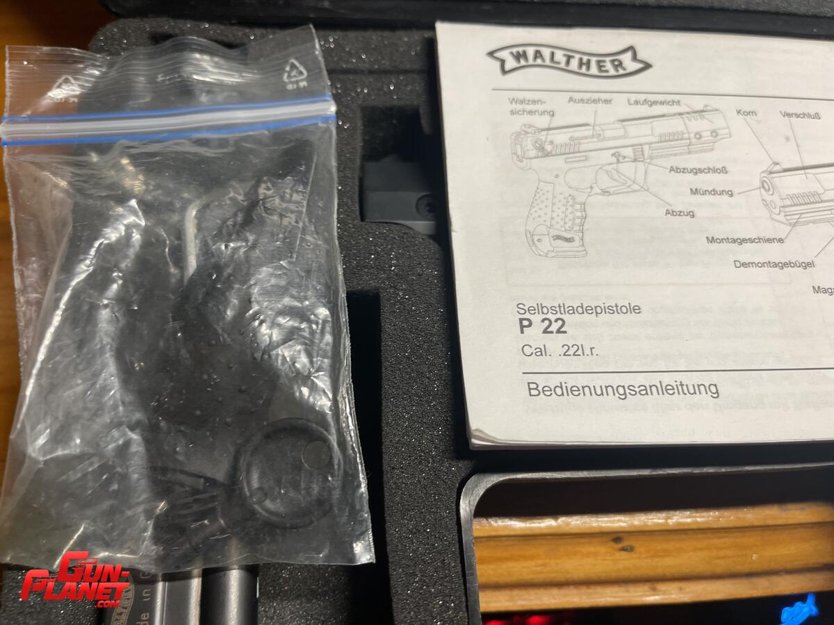 Walther Pistola Semiautomatica (p22) Calibre 22 Plg