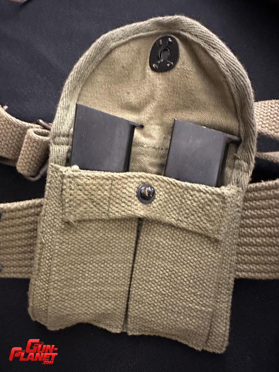  PORTACARGADOR DOBLE M1 CARBINE TELA VERDE OLIVA AÑO 1943 Biscayne Tent & Awning & Co. Dated 1943