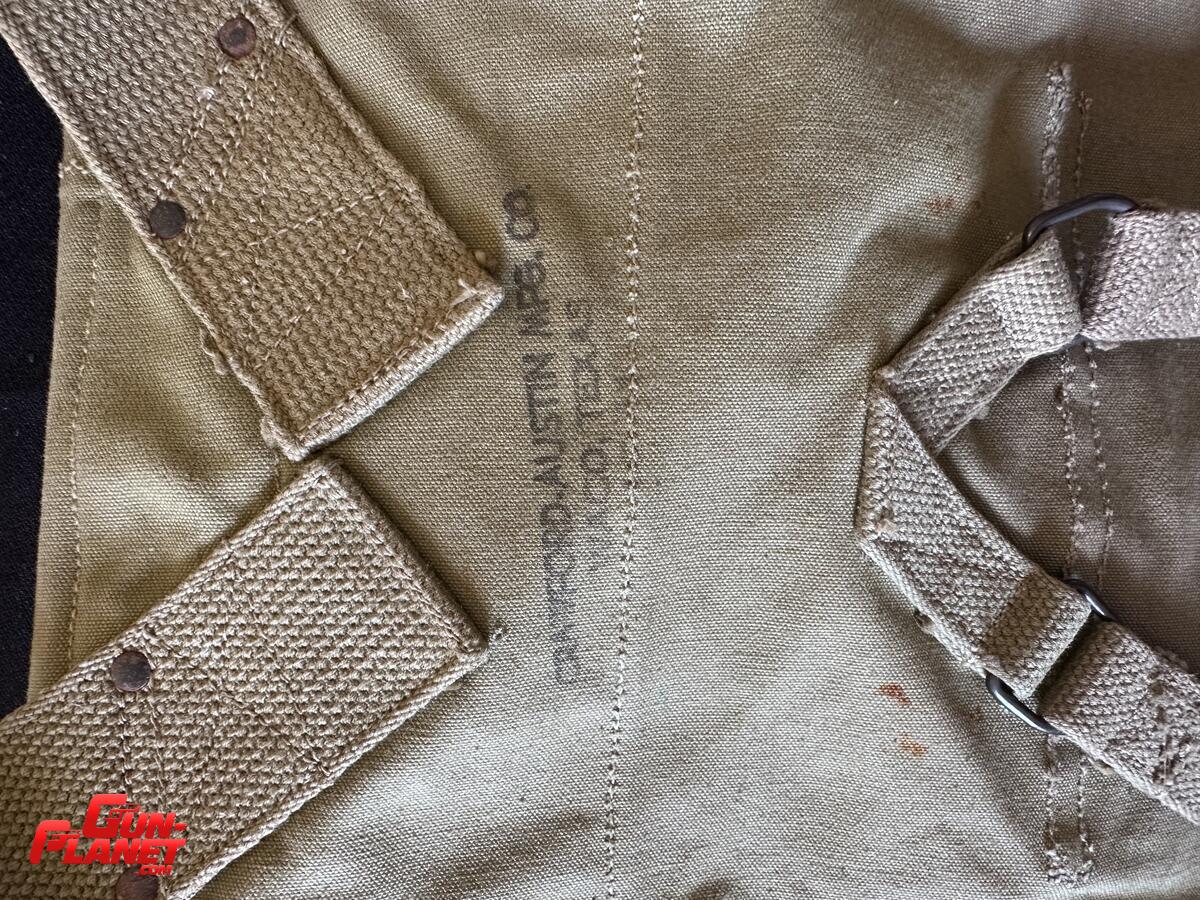  MORRAL DE COMBATE  M-1928  WW2  (1942)  ES MODULAR,  CRAWFORD AUSTIN MFG CO WACO,TEXAS