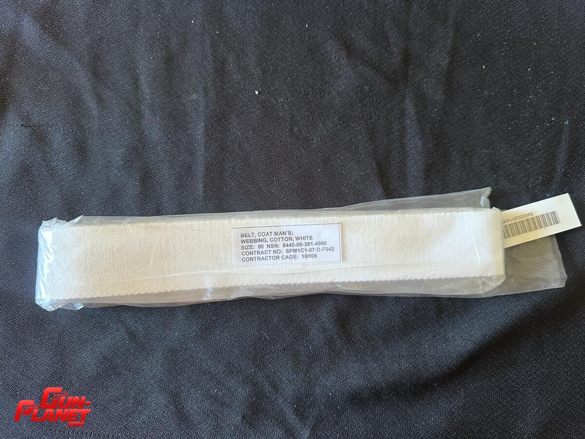  CINTURON MILITAR BLANCO  PROVISTO  USMC   PARA SUBOFICIALES  