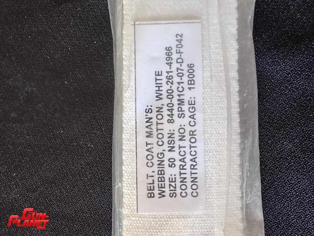  CINTURON MILITAR BLANCO  PROVISTO  USMC   PARA SUBOFICIALES  